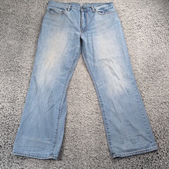 Gap Jeans Men 34x30 Blue Loose Fit Straight Leg Rocker Normcore Denim Stretch - Picture 3 of 9